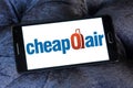 CheapOair onlineÃ¢â¬â¦travelÃ¢â¬â¦agency logo Royalty Free Stock Photo